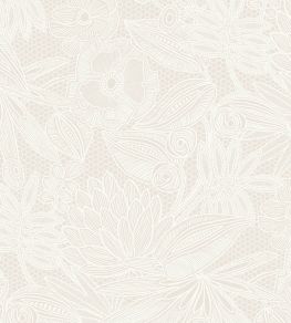 Floral Lace Wallpaper by Eijffinger White/Cream Floral Lace Wallpaper by Eijffinger White/Cream