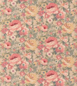 Floral Tapestry Fabric by Mulberry Home Red/Green