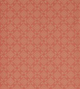 Floral Tracery Wallpaper by Zoffany Deep Salmon Floral Tracery Wallpaper by Zoffany Deep Salmon