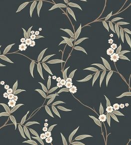Floral Tree Wallpaper by Borastapeter Night Sky Floral Tree Wallpaper by Borastapeter Night Sky