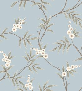 Floral Tree Wallpaper by Borastapeter Sky Blue