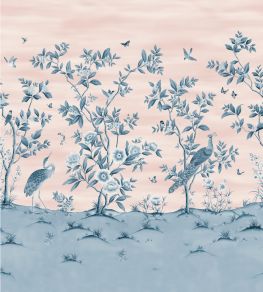 Florence Mural by Harlequin Powder - China Blue Florence Mural by Harlequin Powder - China Blue