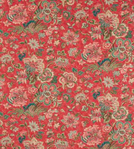 Flores Fabric by Colefax and Fowler Red Flores Fabric by Colefax and Fowler Red