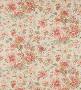 Flores Fabric by Colefax and Fowler Tomato/Green Flores Fabric by Colefax and Fowler Tomato/Green