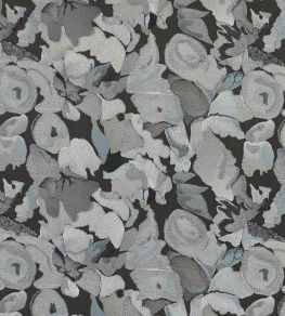 Flores Embroidery Fabric by Harlequin Charcoal/Slate/Beau Flores Embroidery Fabric by Harlequin Charcoal/Slate/Beau