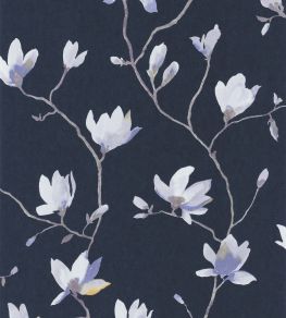 Florescence Suzhou Wallpaper by Casadeco Bleu Florescence Suzhou Wallpaper by Casadeco Bleu