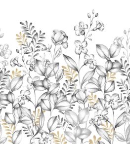 Florescene Mural by Caselio Noir et blanc