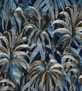 Floresta Fabric by Clarke & Clarke Midnight/Antique