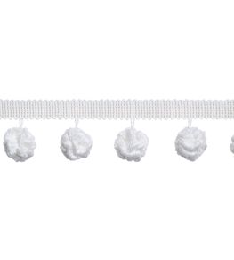 Florian Fringe Trimming by Thibaut Snow White Florian Fringe Trimming by Thibaut Snow White