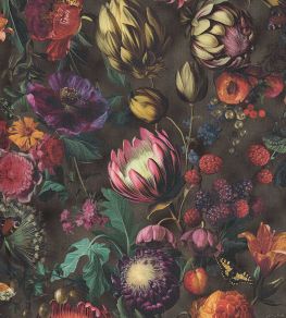Flourish Wallpaper by Eijffinger Deep Plum Flourish Wallpaper by Eijffinger Deep Plum