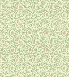 Flower Patch Wallpaper by GP & J Baker Green Flower Patch Wallpaper by GP & J Baker Green