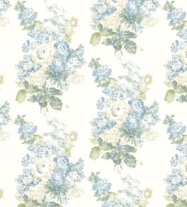 Flower Room Fabric by Madeaux 01 Sky Flower Room Fabric by Madeaux 01 Sky
