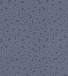 Flower Shower Wallpaper by Langelid Von Bromssen Indigo Flower Shower Wallpaper by Langelid Von Bromssen Indigo