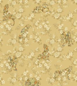 Flowered Felines Mural by Eijffinger Yellow / Ochre Flowered Felines Mural by Eijffinger Yellow / Ochre