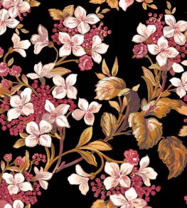 Flowery Wallpaper by Coordonne Black Flowery Wallpaper by Coordonne Black