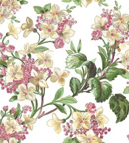 Flowery Wallpaper by Coordonne White Flowery Wallpaper by Coordonne White