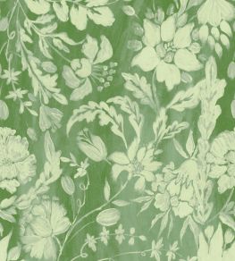 Flowery Ornament Wallpaper by MINDTHEGAP Bud Green Flowery Ornament Wallpaper by MINDTHEGAP Bud Green