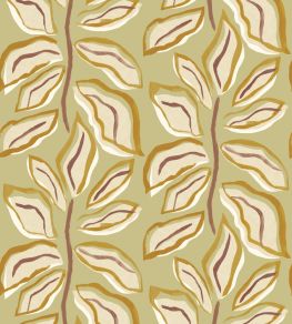 Foli Wallpaper by Ohpopsi Olive Glow