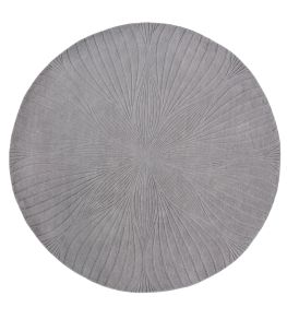 Folia Round Rug by Wedgwood Grey Folia Round Rug by Wedgwood Grey