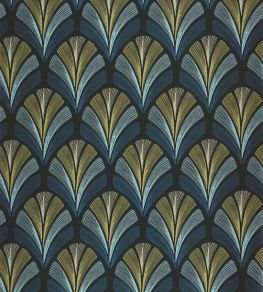 Folies St James Wallpaper by Casadeco Bleu Orage Folies St James Wallpaper by Casadeco Bleu Orage