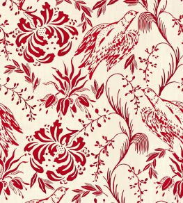 Folk Embroidery Wallpaper by MINDTHEGAP Crimson Folk Embroidery Wallpaper by MINDTHEGAP Crimson