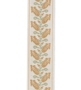Folkloric Floral Braid Trimming by Volga Linen Biscotti Folkloric Floral Braid Trimming by Volga Linen Biscotti