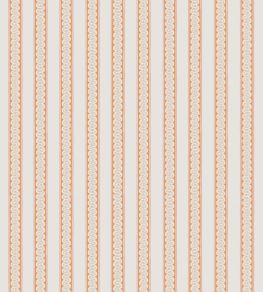 Fondant Stripe Fabric by Scion Tangerine/Blush