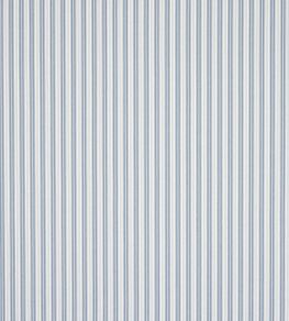 Forde Stripe Fabric by Jane Churchill Blue Forde Stripe Fabric by Jane Churchill Blue
