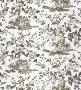 Forest Lodge Fabric by Thibaut Brown and White Forest Lodge Fabric by Thibaut Brown and White