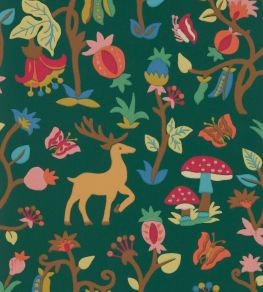 Forest of Dean Wallpaper by Sanderson Midnight /Multi Forest of Dean Wallpaper by Sanderson Midnight /Multi