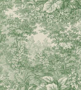 Forest Toile Mural by Sandberg Green Forest Toile Mural by Sandberg Green