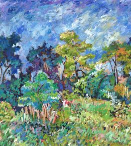 Foret Impressionniste Mural by Designers Guild Cobalt Foret Impressionniste Mural by Designers Guild Cobalt