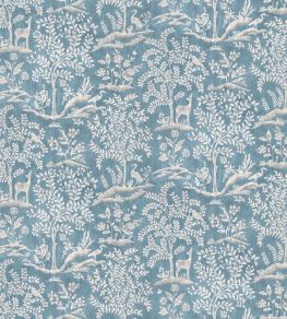 Foret Fabric by Nina Campbell Blue