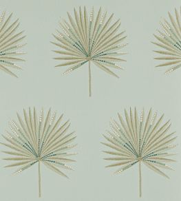 Fortunei Wallpaper by Jane Churchill Aqua Fortunei Wallpaper by Jane Churchill Aqua