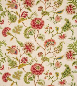 Francine Fabric by Colefax And Fowler Tomato/Green Francine Fabric by Colefax And Fowler Tomato/Green
