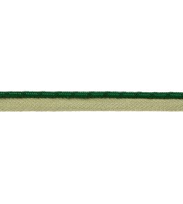 Francoise Cord with Tape Trimming by Samuel & sons Emerald Francoise Cord with Tape Trimming by Samuel & sons Emerald
