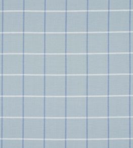 Frannie Windowpane Fabric by Schumacher China Blue
