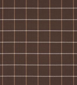 Frannie Windowpane Fabric by Schumacher Chocolate Frannie Windowpane Fabric by Schumacher Chocolate