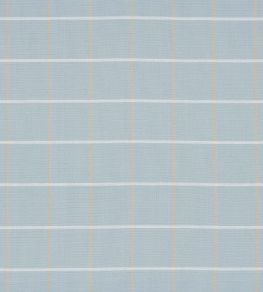 Frannie Windowpane Fabric by Schumacher Light Blue Frannie Windowpane Fabric by Schumacher Light Blue