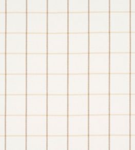 Frannie Windowpane Fabric by Schumacher Neutral Frannie Windowpane Fabric by Schumacher Neutral