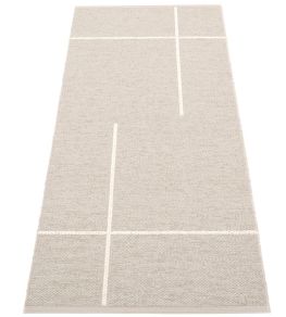 Fred Runner Rug by Pappelina Linen/Vanilla