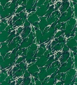 French Marble Velvet Fabric by Zoffany Malachite