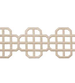 Fret Applique Trimming by Thibaut Linen Fret Applique Trimming by Thibaut Linen