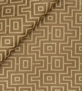 Fret Maze Fabric by Jim Thompson Burnished Brass Fret Maze Fabric by Jim Thompson Burnished Brass