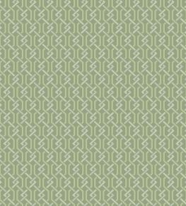 Fretwork Wallpaper by Cole & Son Leaf Green & Sage