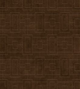 Fretwork Wallpaper by Coordonne Chocolate Fretwork Wallpaper by Coordonne Chocolate