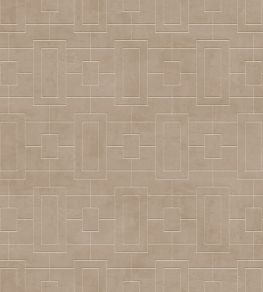 Fretwork Wallpaper by Coordonne Stone Fretwork Wallpaper by Coordonne Stone