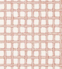 Fretwork Wallpaper by Scion Ladybird Red