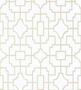 Fretwork Wallpaper by Thibaut Beige