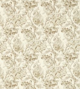 Fringed Tulip Toile Fabric by Sanderson Jute Fringed Tulip Toile Fabric by Sanderson Jute